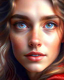 best quality, masterpiece, ultra high res, (photorealistic:1.4), 1 beautiful girl, half body, nice eyes, big top, looking at viewer, --q 2 --v 5, no NSFW