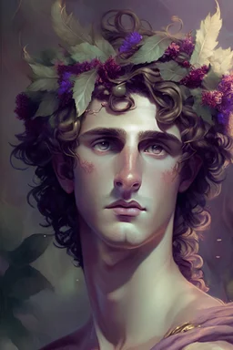 Dionysus as a pretty young man