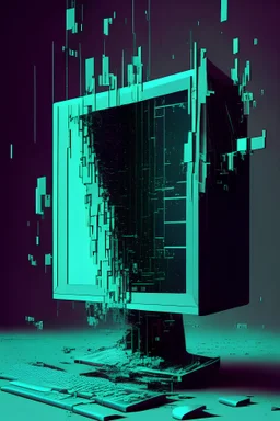 computer screens glitching