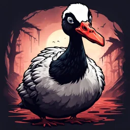 pp goose horror gaming style with "Kalypige" written