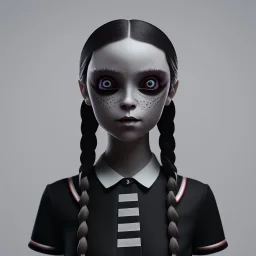 wednesday addams, hyper detail, octane render, unreal engine 5, 8k resolation