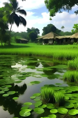 Khmer farm pond