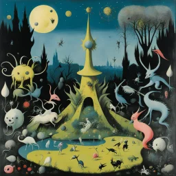 Le Jardin des délices (The Garden of Earthly Delights) Peinture from the horror monster series collector cards (1961)