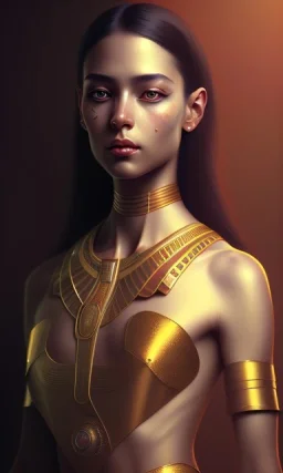 A beautiful young Egyptian student ، black eyes, head and shoulders portrait, cinematic, 8k, resolution concept art portrait by Greg Rutkowski, Artgerm, WLOP, Alphonse Mucha dynamic lighting hyperdetailed intricately detailed