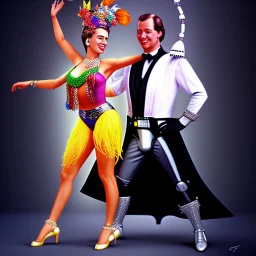 Carmen Miranda dancing with Darth Vader