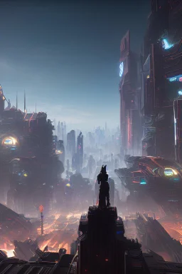 Best quality, masterpiece, ultra high definition,Futuristic, cyberpunk, Friedrich Nietzsche,Comic style