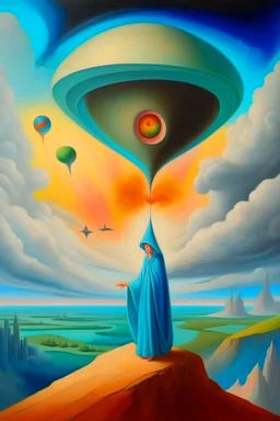 Bosch style painting of the Skywalker in heaven