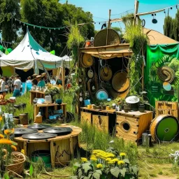 ecological things in a music festival