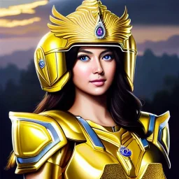 ultra detailed fullbody Portrait in oil on canvas of a beautiful busty woman with Saint Seya Gold Cancer armor with helmet,extremely detailed digital painting, extremely detailed face,crystal clear Big eyes, mystical colors ,perfectly centered image, perfect composition,rim light, beautiful lighting,8k, stunning scene,extremely sharp detail,finely tuned detail, ultra high definition raytracing, in the style of robert e howard and pablo oliveira and Ken Kelley and Ohrai Noriyoshi and Simon Bisle