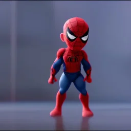 Chibi spiderman, octane rendering, modern Disney style