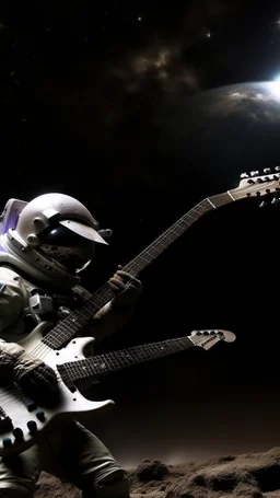 asteroid miman playing the guitar