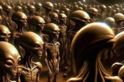 millions of centuries ago ancient alien mystic talking to mixed alien population