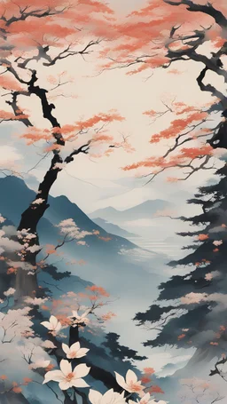 The merry face of spring turns to the world, sharp winter now flees, vanquished; bedecked in various colors Flora reigns, the harmony of the woods praises her in song. Modifiers: smooth beautiful lighting matte background Ukiyo-e Atmospheric visually breathtaking