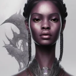 sango fantasy, fantasy magic, intricate, sharp focus, illustration, highly detailed, digital painting, concept art, matte, artgerm and paul lewin and kehinde wiley, masterpiece sexy lips Asian afro lips black African lady body Asian Dragon head silver bright rain lady outer space pretty skull head