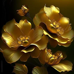 golden flowers