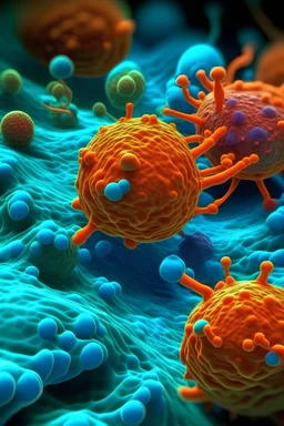 Immune cells and cancer cells