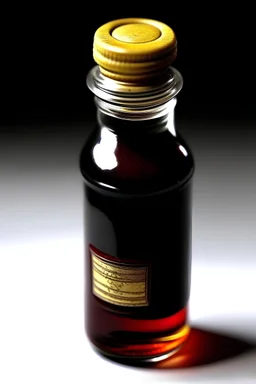 One capsule contains most of a bottle of burgundy colored sap.