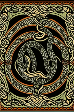 Celtic knot snake border