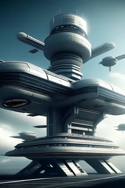 a mid air industry futuristic style