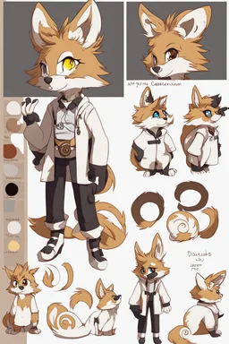 a furry reference sheet