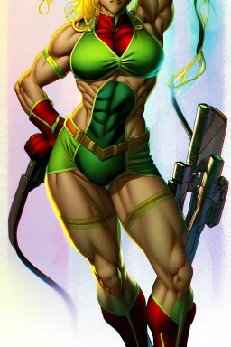 cammy white from street fighter in jim lee style