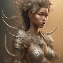 sango fantasy, fantasy magic, intricate, sharp focus, illustration, highly detailed, digital painting, concept art, matte, artgerm and paul lewin and kehinde wiley, masterpiece silver elephant head bronze Asian African girl nice breast Afo hair turquoise sun rain waves