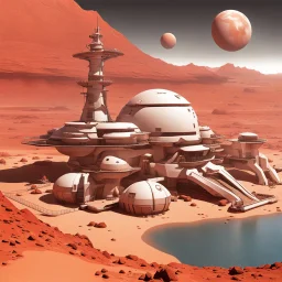 Seaport on Mars.