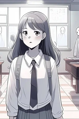 Ghost girl in high school