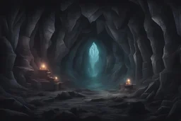 dark scary crystal mines