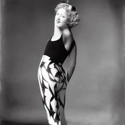 Ziegfeld Girl on leggings