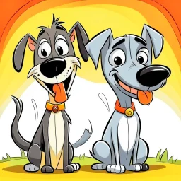 2 Dogs cartoon