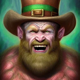 Ultra detailed fullbody ,leprechaun,extremely detailed digital painting,ultrarealistic skin,intense, extremely detailed face, mystical colors ,perfectly centered image, perfect composition, rim light, beautiful lighting,masterpiece ,8k, raytracing, anatomically correct, in the style of Ohrai Noriyoshi and robert e howard and Steve Jung and Wizyakuza and Simon Bisley and uncannyknack.