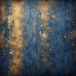 Hyper Realistic navy-blue & golden multicolor grungy rustic texture with vignette effect