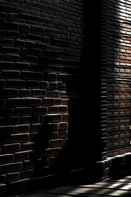 dark brick corner