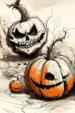 Halloween sketch artistic