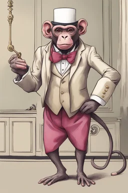 Hairless monkey butler