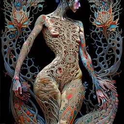 Most detailed intricate painting full body