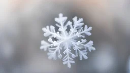 snowflake, close-up, blurred background