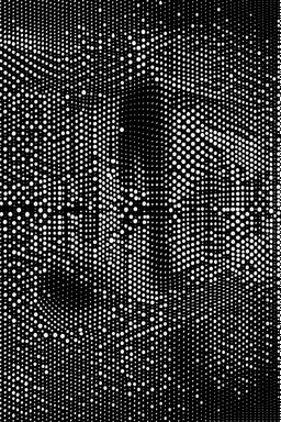 SQUARE GRID ABSTRACT LINES AND DOTS DANCING STYLE OF HIROKU OGAI