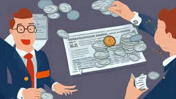 The image accompanying the article symbolically depicts the process of debt management and improving one's personal financial situation. The image portrays an ordinary individual holding the burden of debt and financial challenges in their hands. Meanwhile, another person, representing a financial consultant or advisor, is shown providing advice and guidance to the first person on how to effectively manage their debt and develop strategies to improve their financial situation. This image is ill