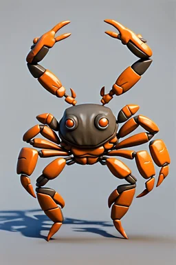hi poly Mud Crab T-pose just the character and simple background