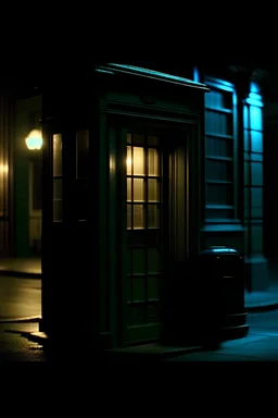 Love in telephone booth Edward Hopper style cinematic dramatic hd hig hlights detailled real wide and depth atmosphere