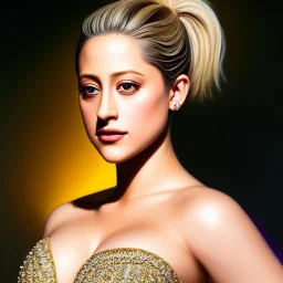 Ultra detailed fullbody Portrait in oil on canvas of beautiful busty Lili Reinhart,extremely detailed digital painting,ultrarealistic skin, extremely detailed face, crystal clear eyes, mystical colors ,perfectly centered image, perfect composition, rim light, beautiful lighting,masterpiece ,8k, stunning scene, raytracing, anatomically correct, in the style of Ohrai Noriyoshi and robert e howard and Steve Jung and Wizyakuza and Simon Bisley and uncannyknack.