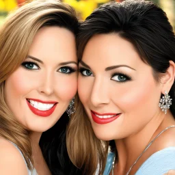 Stephanie and Kathy: Stephanie will always be my FAVORITE of the two. I really never found Kathy that hot growing up. Not an unattractive woman just not what I felt was Super Model material. I personally DO NOT like cleft chins on women as it looks too masculine. Also, her cringe attempt at acting/comedy in the 90s didn't help. Stephanie is a goddess......Peak Femininity from the 90s .....