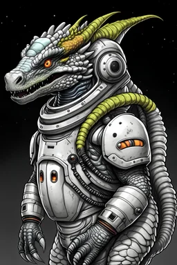 dragon in a spacesuit