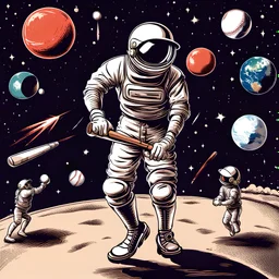 Playing baseball in outer space