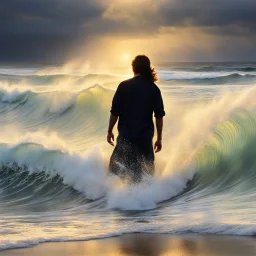 stand amid the roar Of a surf-tormented shore, And I hold within my hand Grains of the golden sand — How few! yet how they creep Through my fingers to the deep, While I weep — while I weep! O God! Can I not grasp Them with a tighter clasp? O God! can I not save One from the pitiless wave? Is all that we see or seem But a dream within a dream?