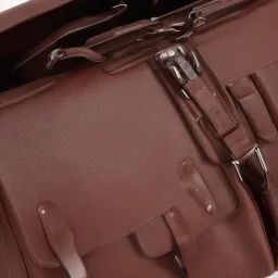 Luxury leather briefcase bag with bong