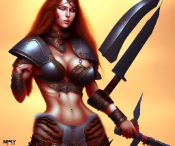 Sexy cat female warrior