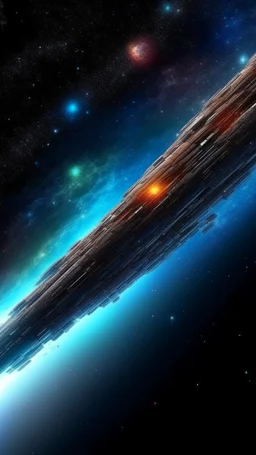 critical point abstract in the galaxy a huge cigar spaceship 13Atlas comet
